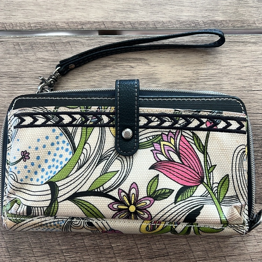 Sakroots Multicolor Floral Wristlet
